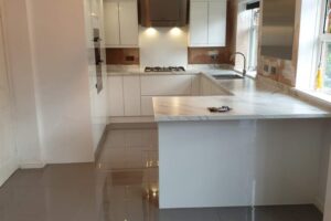 Gloss tiled flooring in Jersey